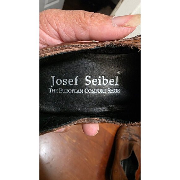 Josef Seibel Women's Slip-On Brown Leather Tina Pump Booties Size 39 EU/8.5 US - Picture 8 of 9